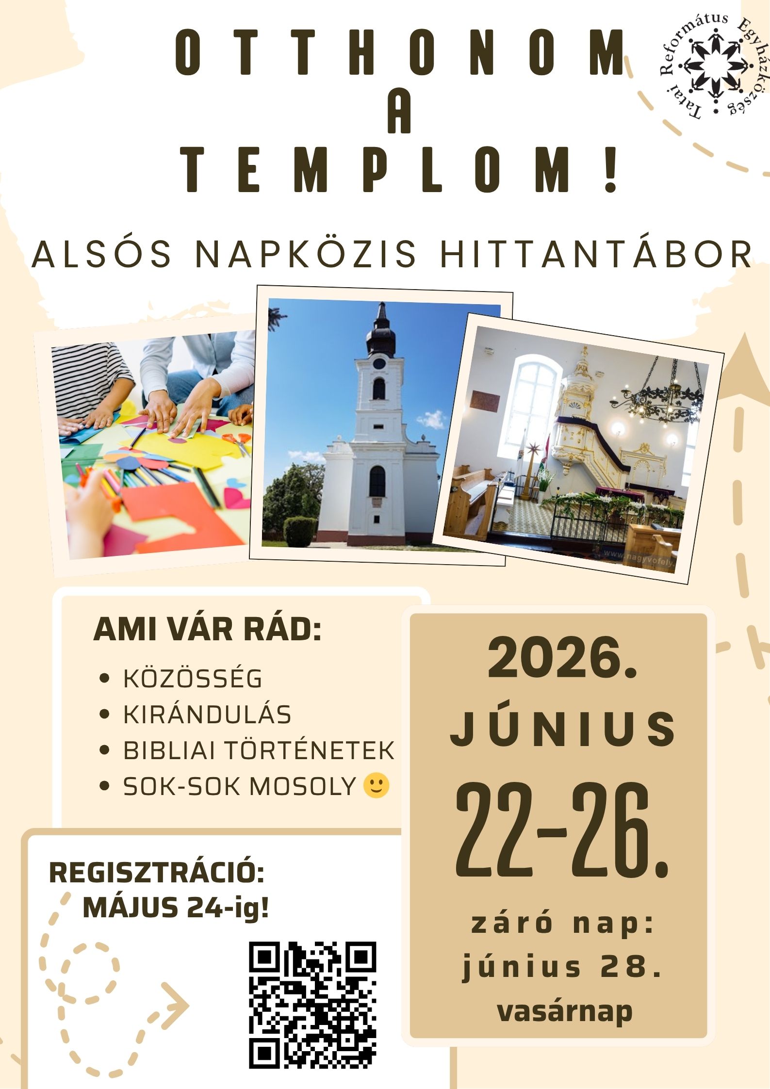 ALSÓS NAPKÖZIS HITTANTÁBOR – „Otthonom a templom!”