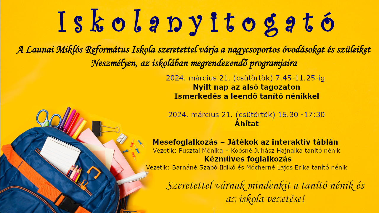 Iskolanyitogató 24